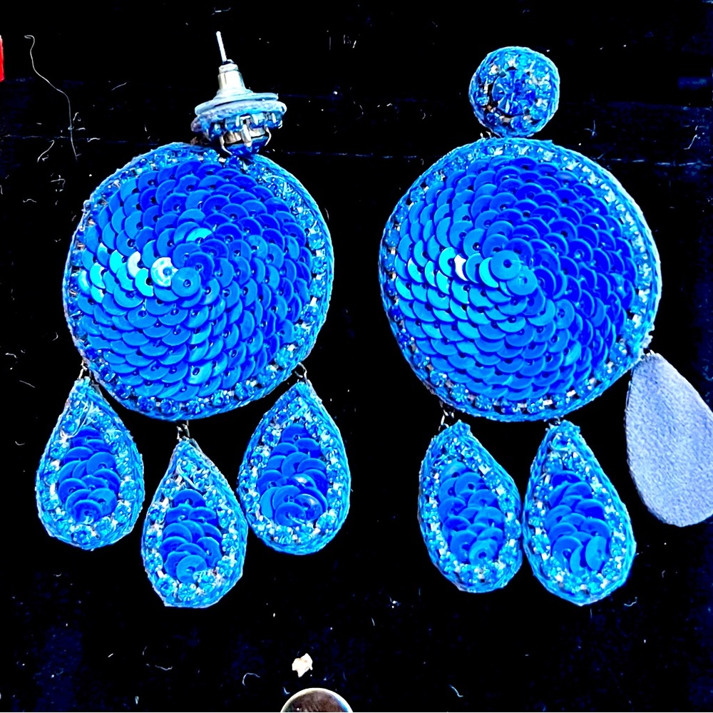Glittered Orb Earrings